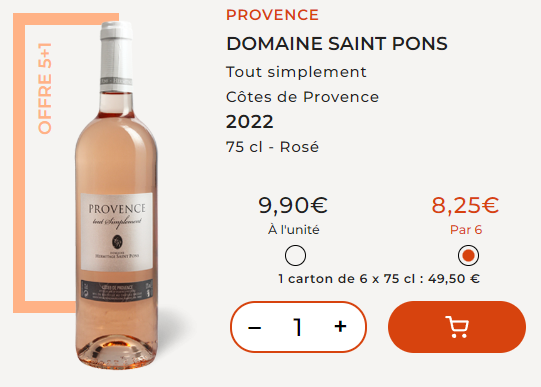 vin rosé domaine st pons